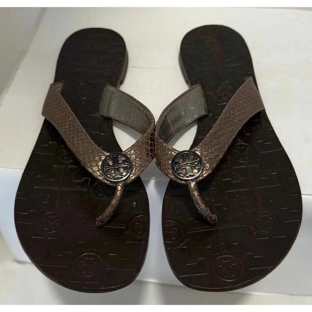 Tory Burch Flip Flops Sandals Women's Size 8